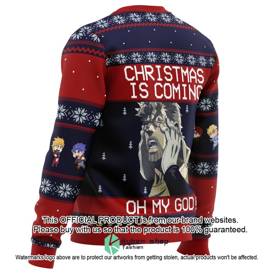 Joseph Joestar Jojo's Bizzare Adventure Christmas Is Coming Sweater 3 Joseph Joestar Jojo's Bizzare Adventure Christmas Is Coming Sweater word3