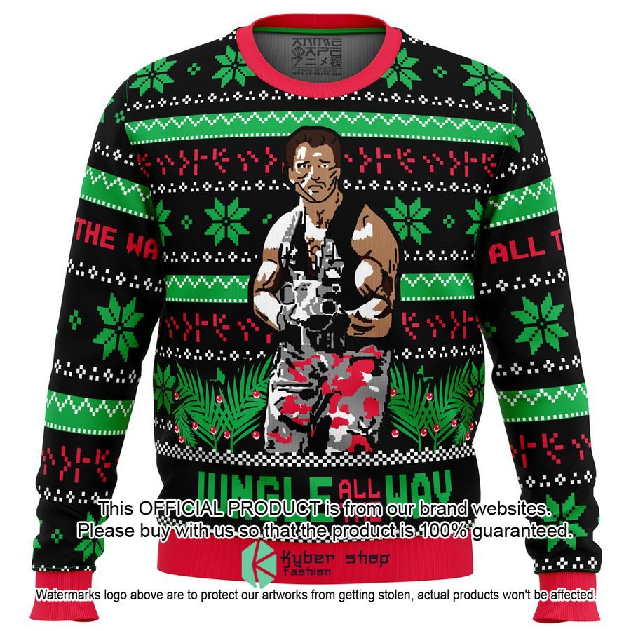 Jungle All The Way Arnold Schwarzenegger Christmas Sweater