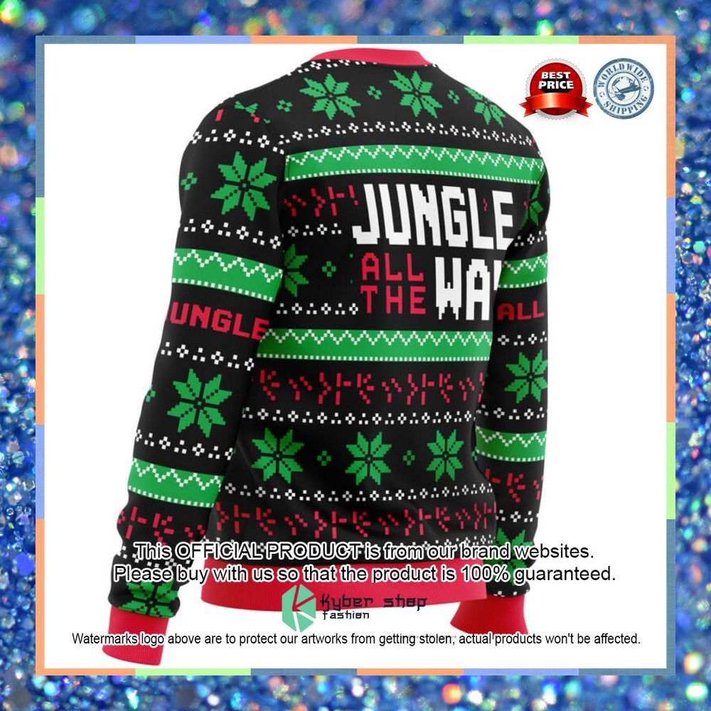Jungle All The Way Arnold Schwarzenegger Christmas Sweater 22