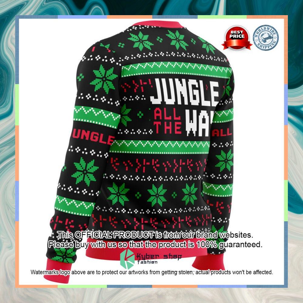 Jungle All The Way Arnold Schwarzenegger Christmas Sweater 18