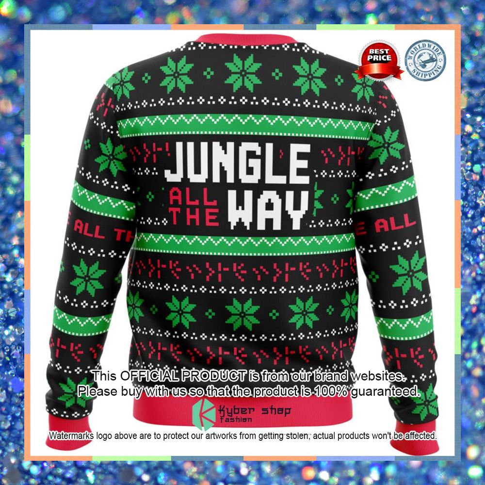 Jungle All The Way Arnold Schwarzenegger Christmas Sweater 23