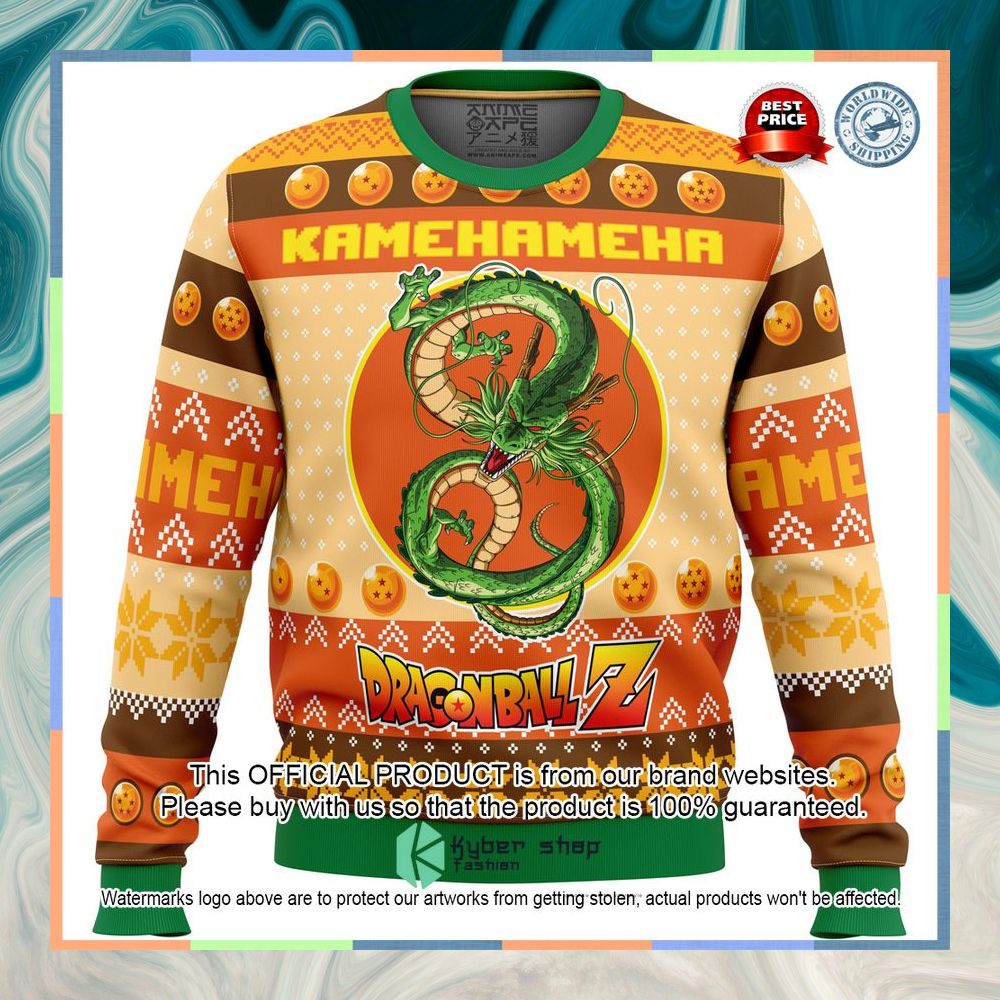 Kamehameha Dragon Ball Z Christmas Sweater 5 Kamehameha Dragon Ball Z Christmas Sweater word1