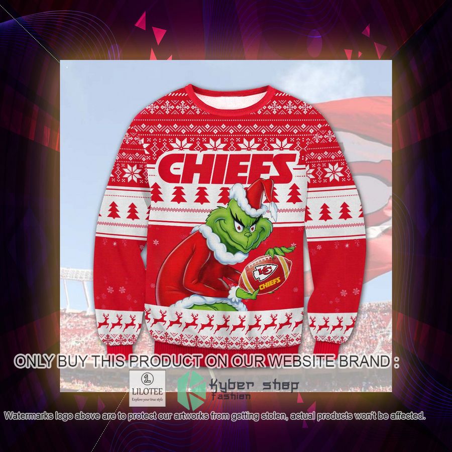 Kansas City Chiefs Grinch Christmas Sweater, Sweatshirt 3 kansas city chiefs grinch christmas sweater sweatshirt 3 48784