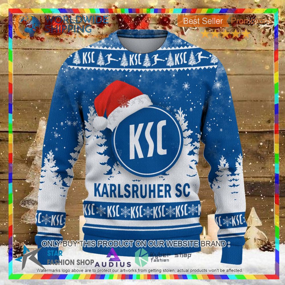 karlsruher sc ugly christmas sweater 2 72595