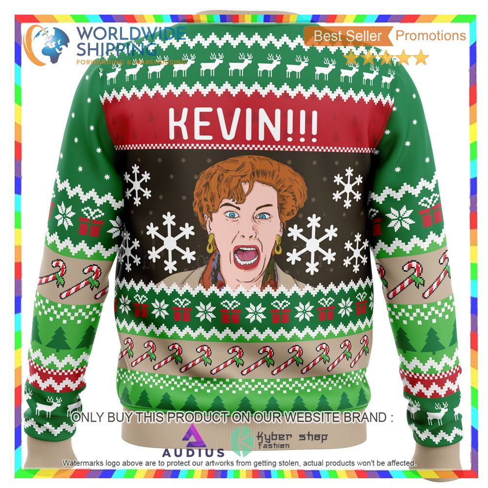 Kevin!!! Home Alone Ugly Christmas Sweater 3 kevin home alone ugly christmas sweater 3 18869