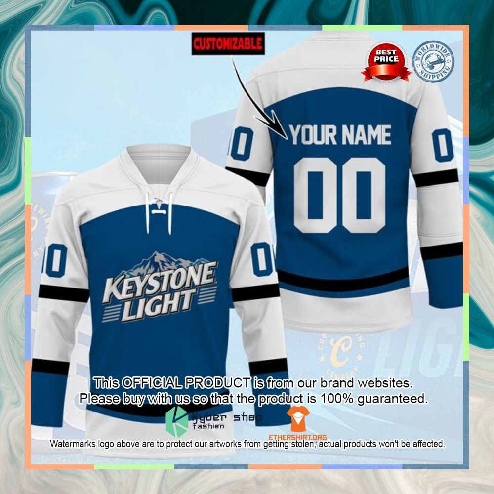 Keystone Light Custom Name Hockey Jersey 3 Keystone Light Custom Name Hockey Jersey word1