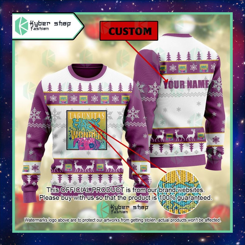 Personalized Lagunitas Hazy Wonder Christmas Sweater 6 Personalized Lagunitas Hazy Wonder Christmas Sweater word3