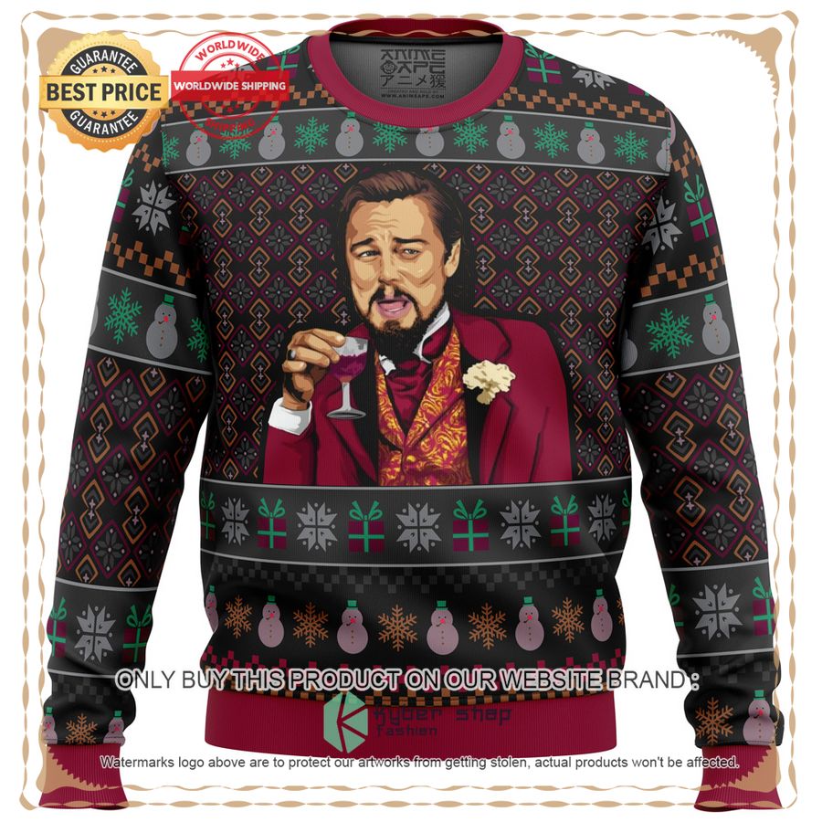 Laughing Leo DiCaprio Meme Christmas Sweater