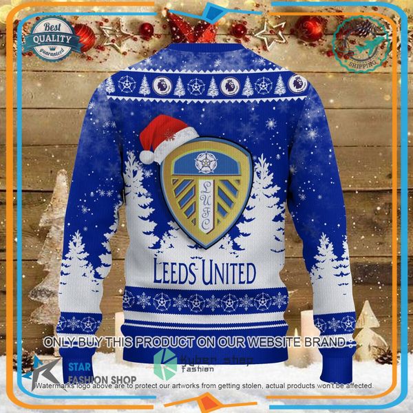 Leeds United Santa Hat Christmas Sweater 9 Leeds United Santa Hat Christmas Sweater word3