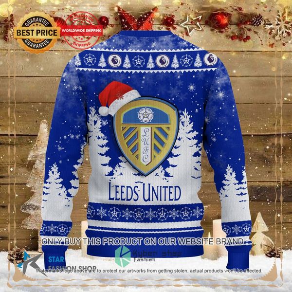 Leeds United Santa Hat Christmas Sweater 6 Leeds United Santa Hat Christmas Sweater word3