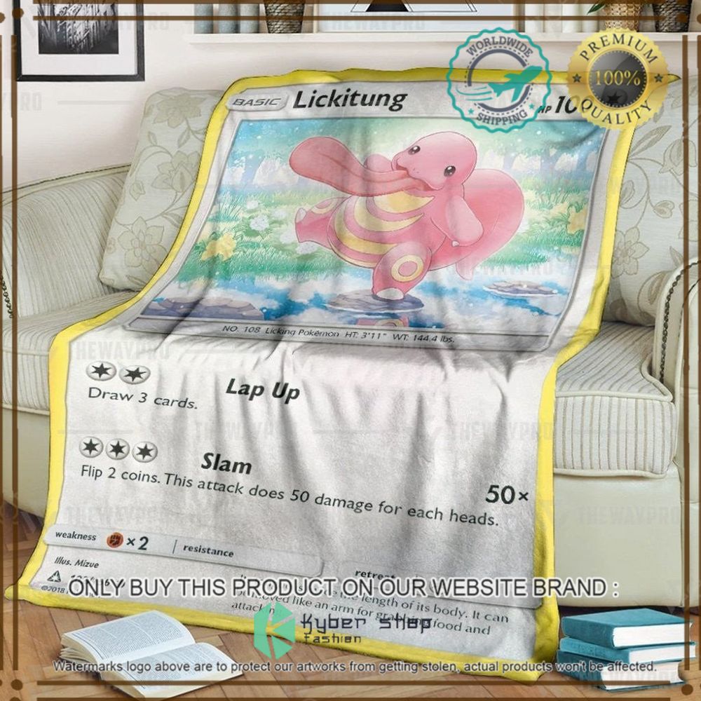 lickitung custom pokemon soft blanket 1 78121