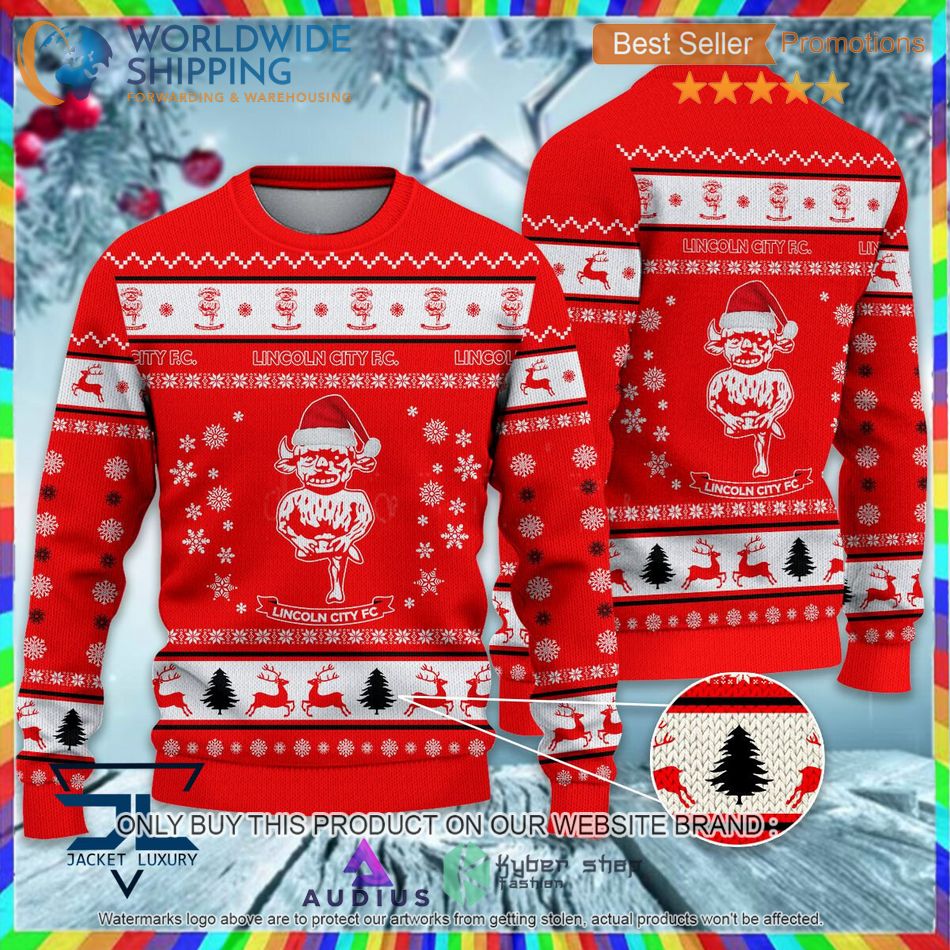lincoln city f c efl ugly christmas sweater 1 31125