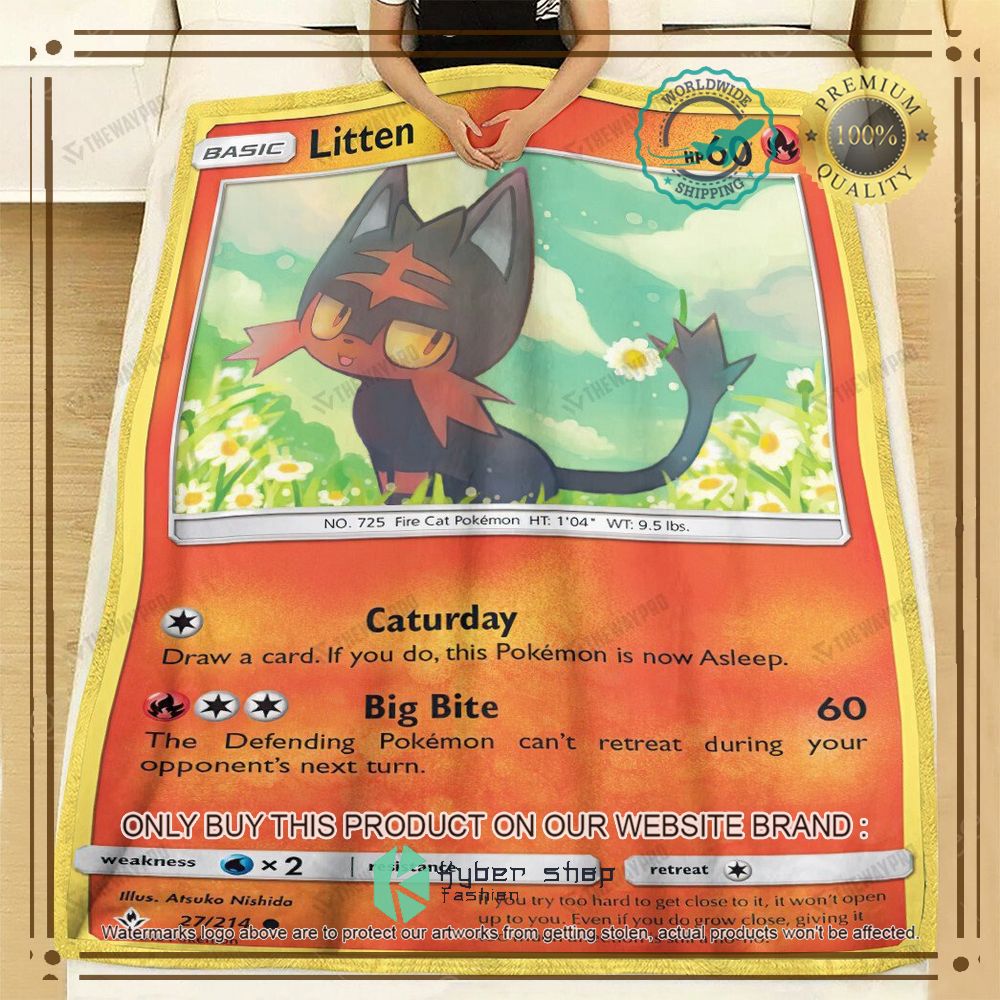 Litten Unbroken Bonds Anime Pokemon Blanket 3 litten unbroken bonds anime pokemon blanket 3 51715