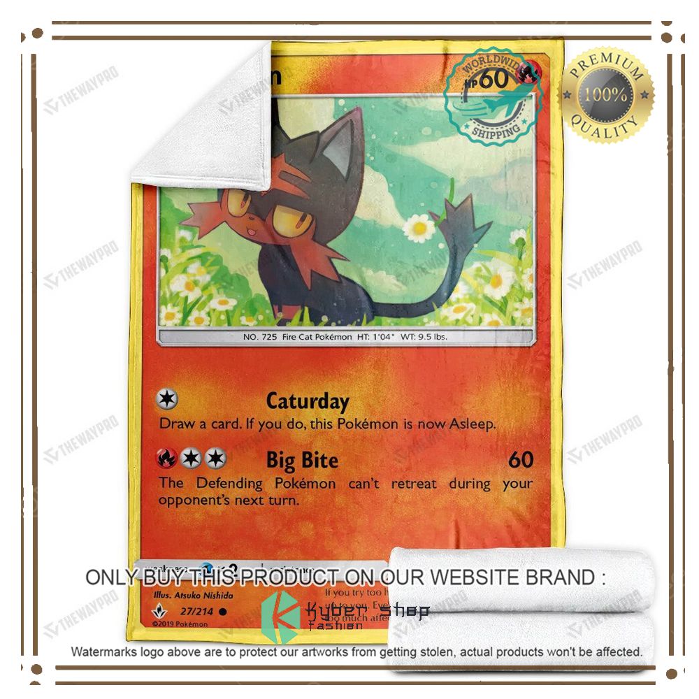 Litten Unbroken Bonds Anime Pokemon Blanket 4 litten unbroken bonds anime pokemon blanket 4 67477