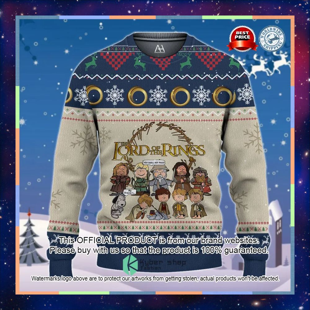 Lord Of The Ring Cartoon Sweater Christmas 4