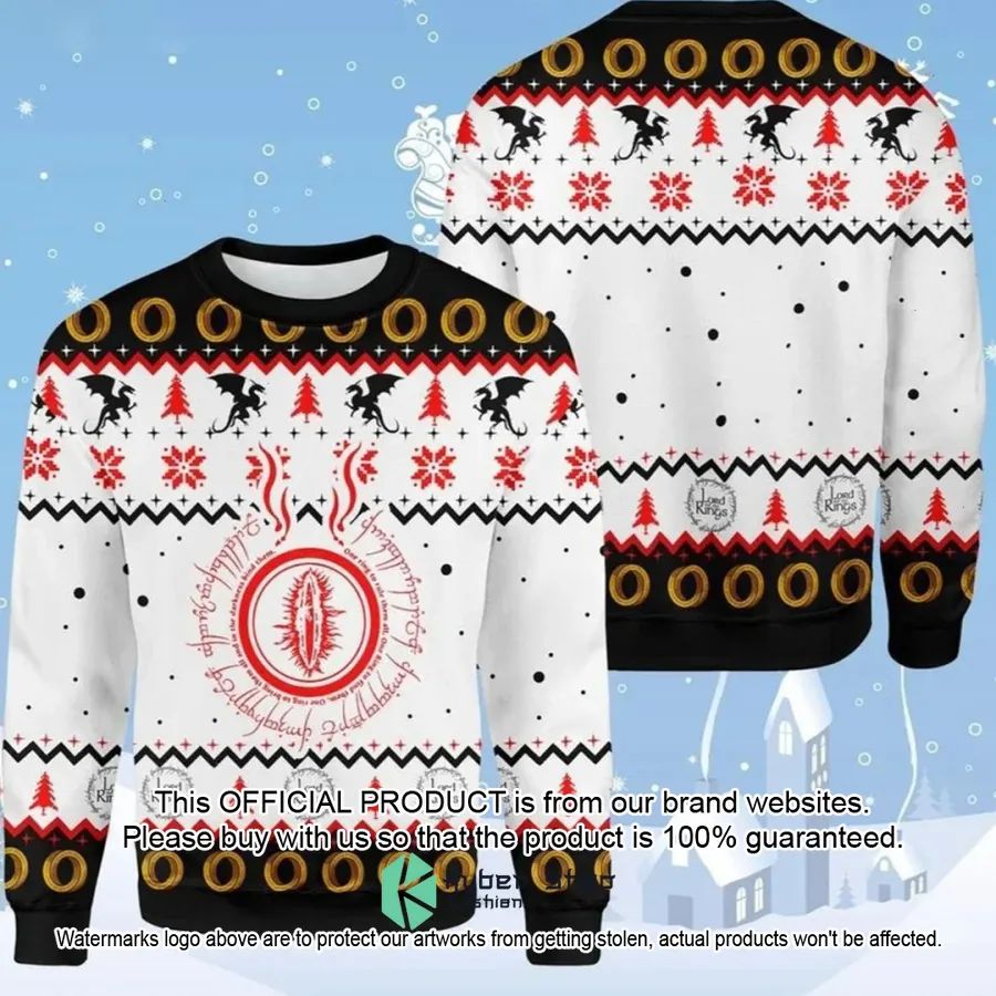 Lord Of The Ring Dragons Sweater Christmas 9