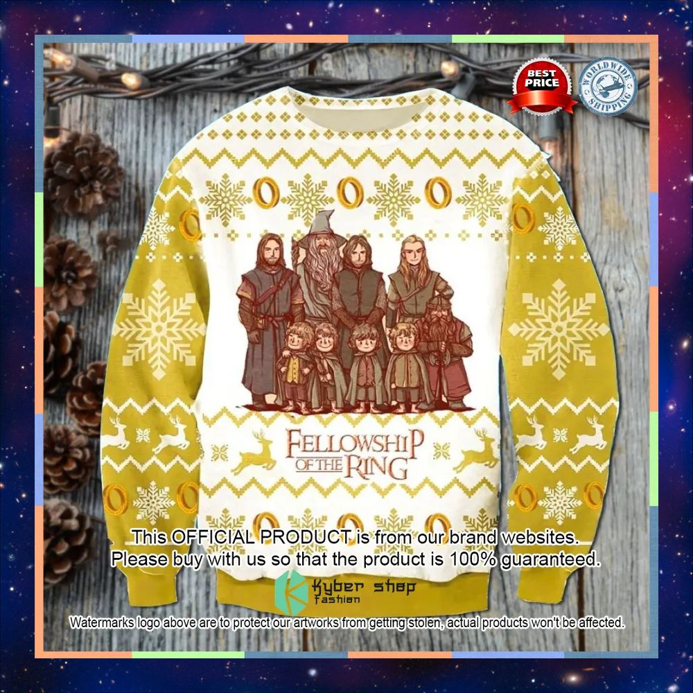 Lord Of The Ring Fellowship of the ring Sweater Christmas 4