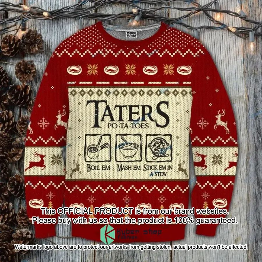 Lord Of The Ring Taters Potatoes Sweater Christmas 17