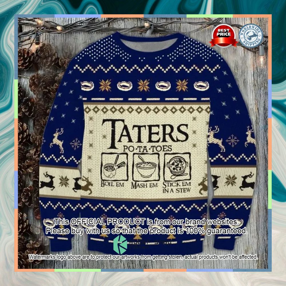 Lord Of The Ring Taters Potatoes Sweater Christmas 28