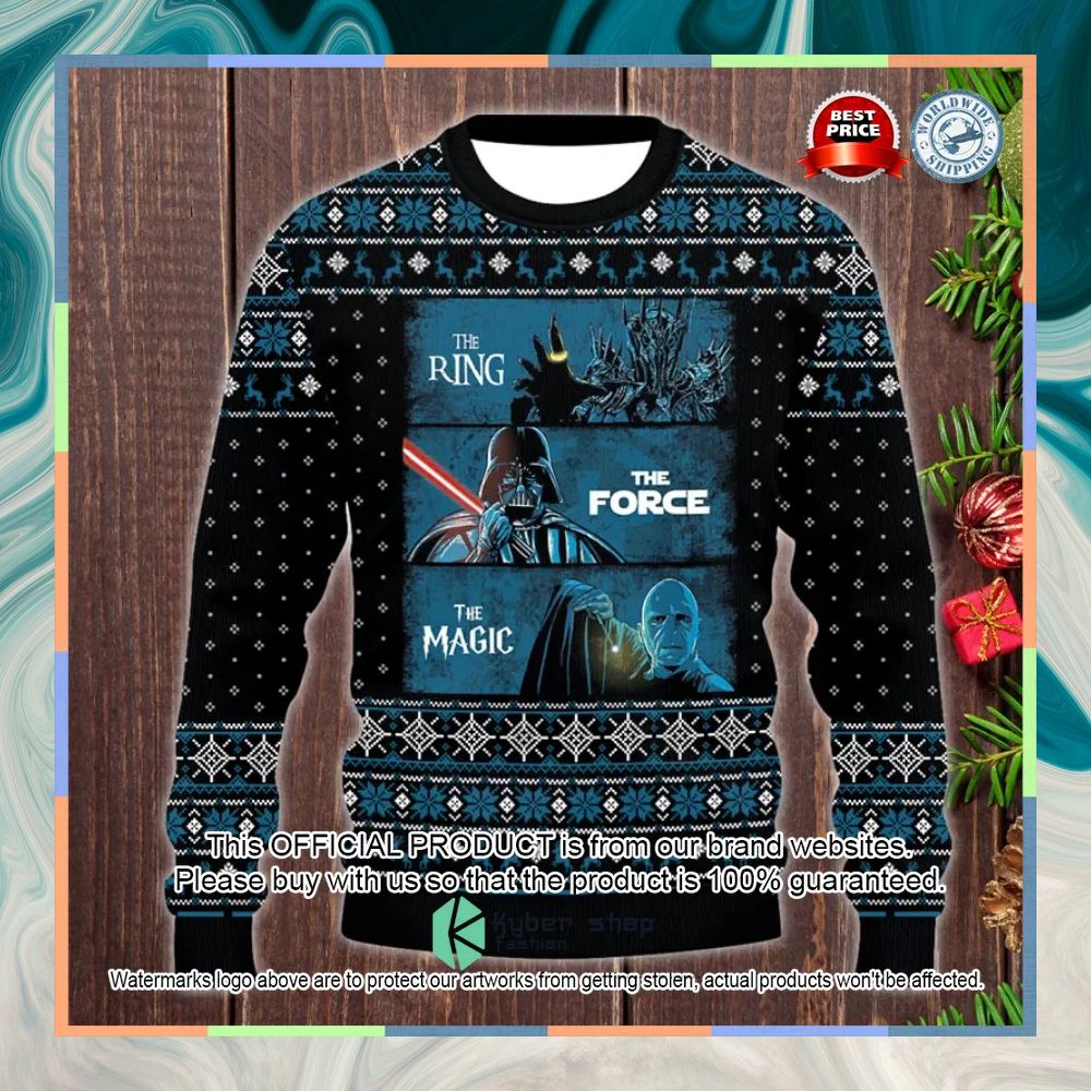 Lord Of The Ring The Ring The Force The Magic Voldemort Darth Vader Sweater Christmas 5