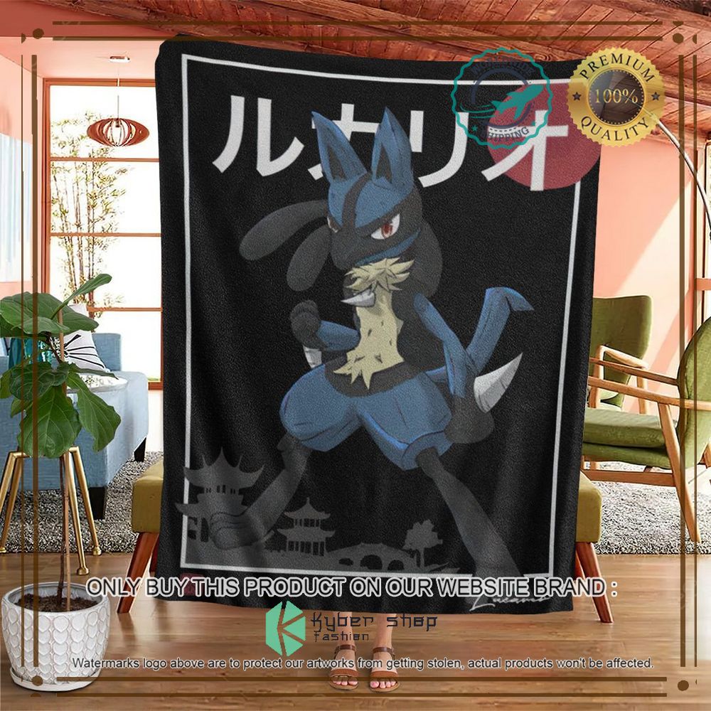 Lucario Anime Pokemon Blanket 4 lucario anime pokemon blanket 4 62896