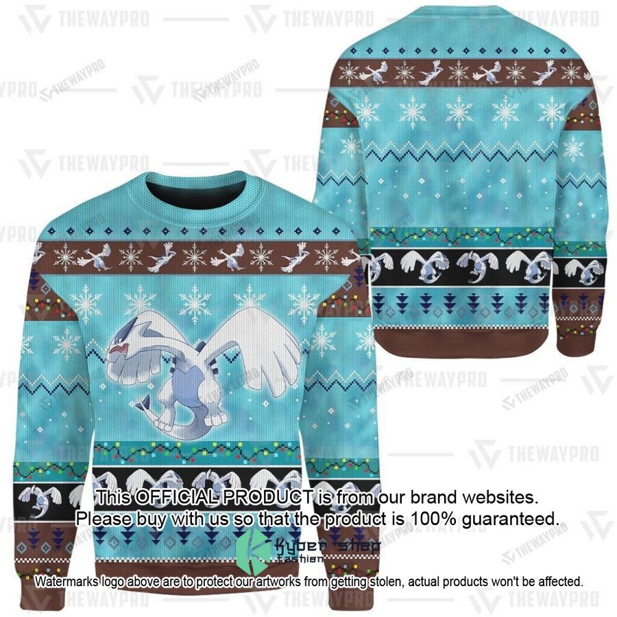 Lugia Christmas Sweater 4 Lugia Christmas Sweater word1