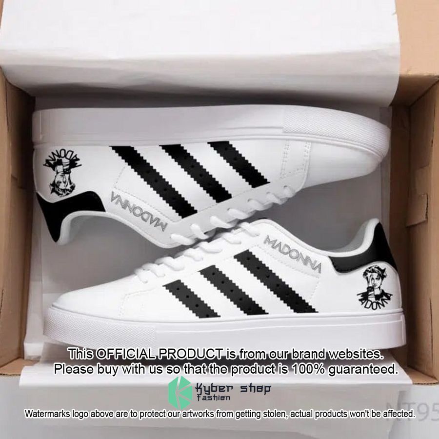 Madonna White Stan Smith Shoes word2