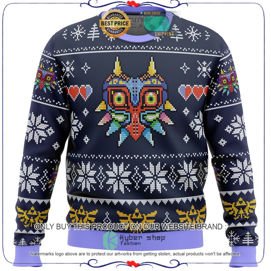 Majora's Mask Legend of Zelda Christmas Sweater 11 Majora's Mask Legend of Zelda Christmas Sweater word2