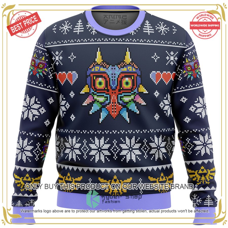 Majora's Mask Legend of Zelda Christmas Sweater 17 Majora's Mask Legend of Zelda Christmas Sweater word2