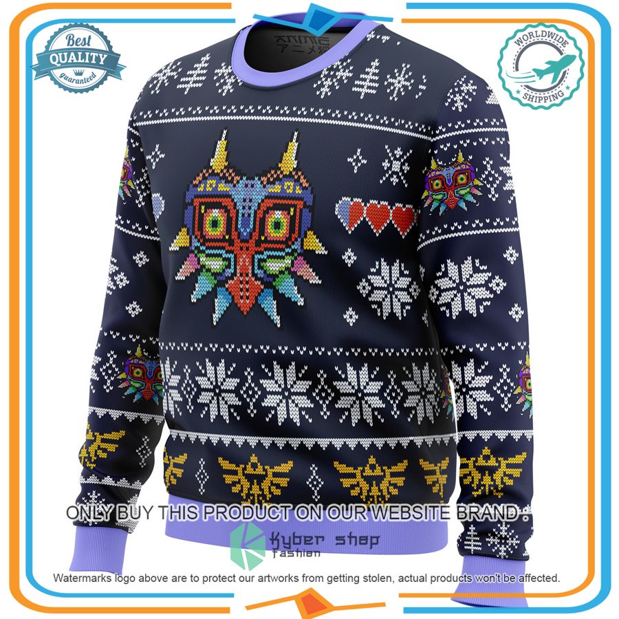 Majora's Mask Legend of Zelda Christmas Sweater 8 Majora's Mask Legend of Zelda Christmas Sweater word2
