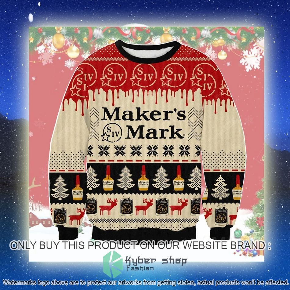 Maker's Mark Ugly Christmas Sweater 4 makers mark ugly christmas sweater 4 61947