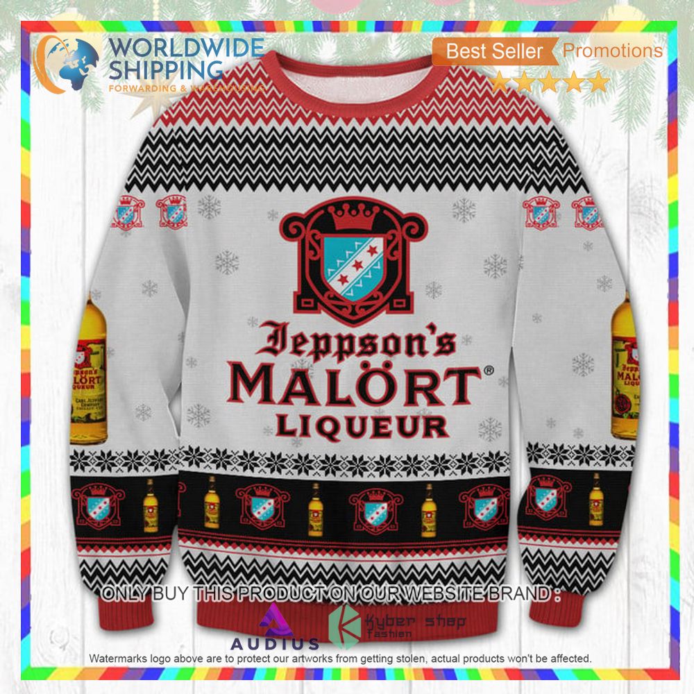 malort liqueur ugly christmas sweater 1 60870