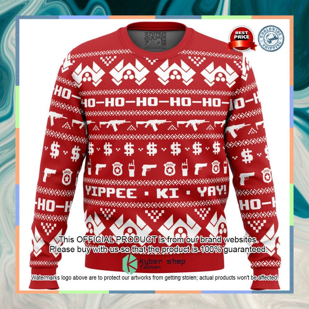 McClane Winter Die Hard Christmas Sweater 8
