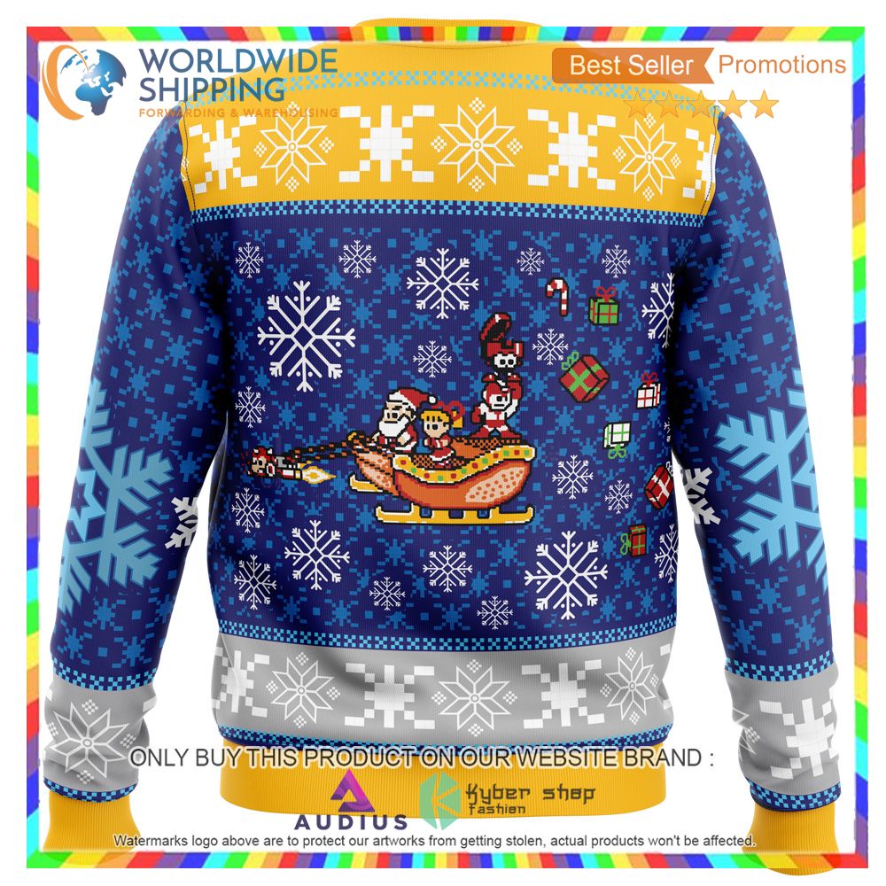 Mega Merry Christmas Mega Man Ugly Christmas Sweater 3 mega merry christmas mega man ugly christmas sweater 3 97017
