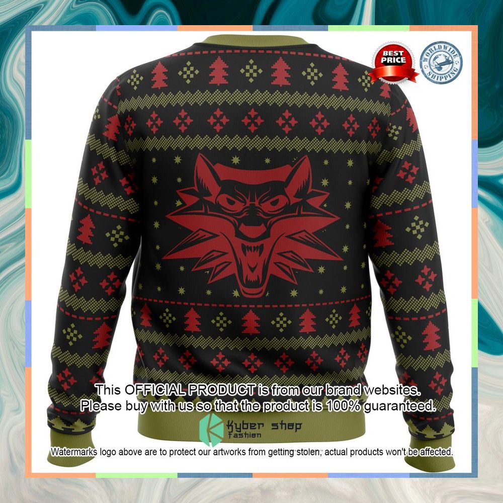 Merry Christmas and Toss a Coin The Witcher Christmas Sweater 10 Merry Christmas and Toss a Coin The Witcher Christmas Sweater word3