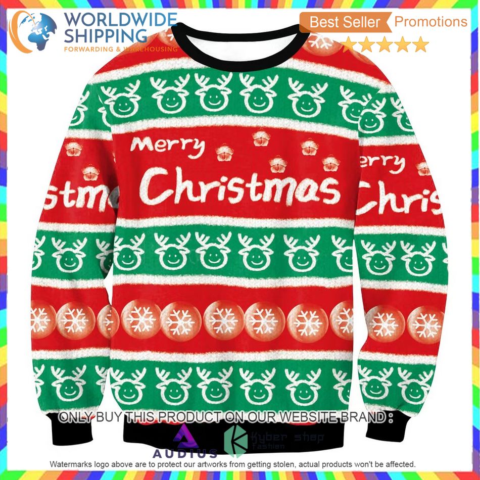 merry christmas color pencil art sweater 1 54332