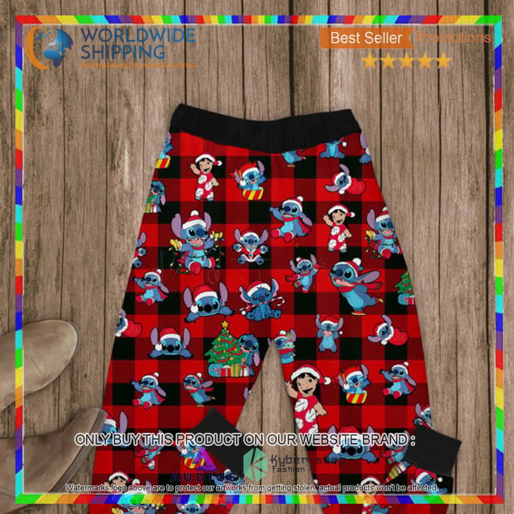 Merry Christmas Stitch red Pajamas Set 3 merry christmas stitch red pajamas set 3 47598