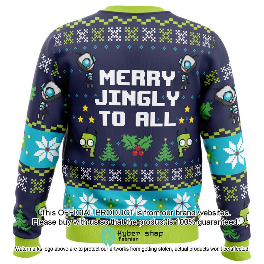 Merry Jingly Invader Zim Sweater Christmas 17