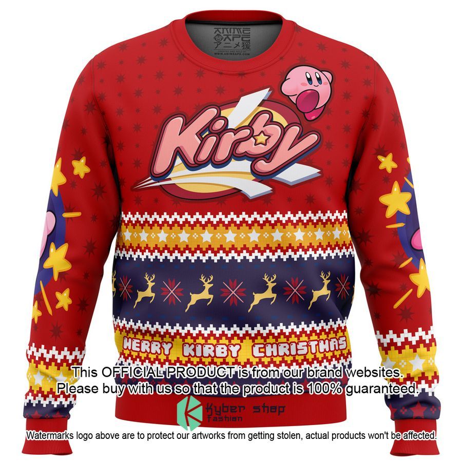 Merry Kirby Christmas Kirby Christmas Sweater