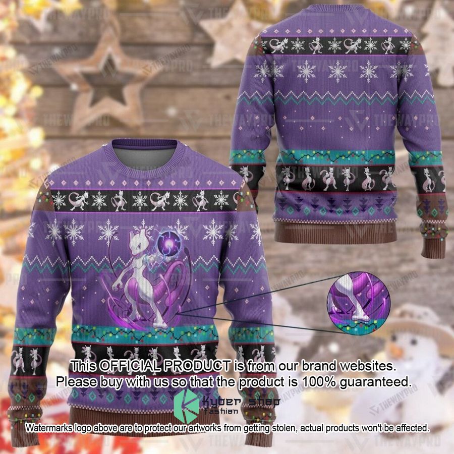 Mewtwo Christmas Sweater 25
