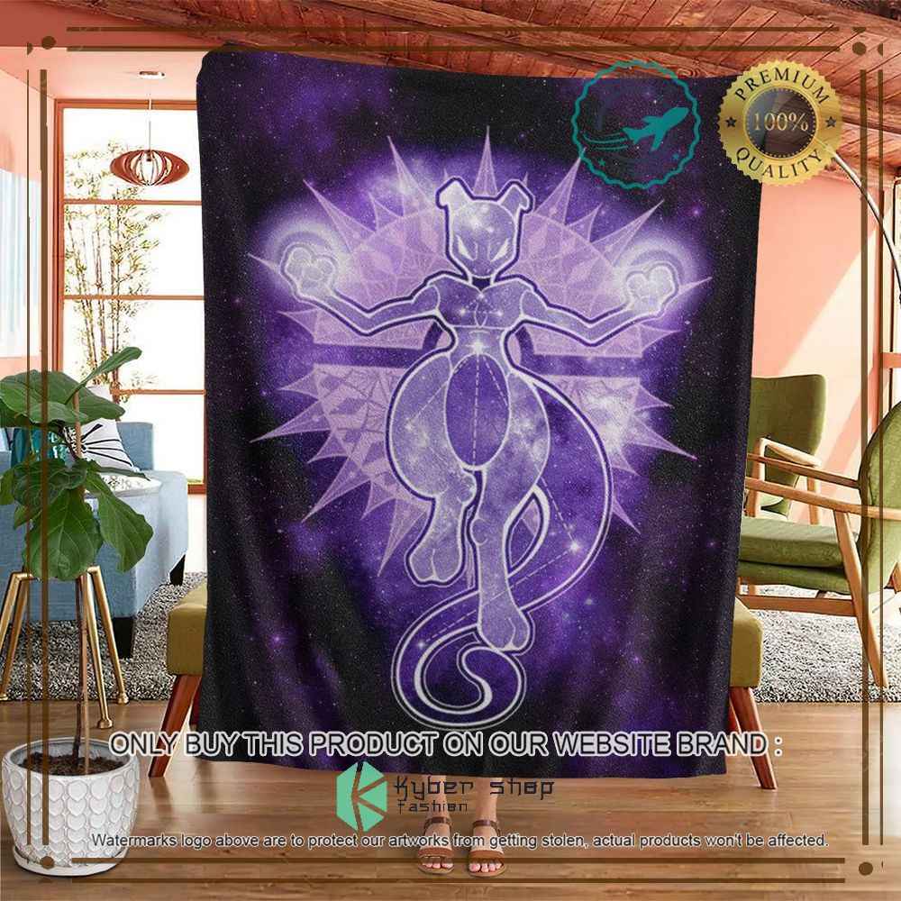 Mewtwo Starry Sky of Wrath Anime Pokemon Blanket 4 mewtwo starry sky of wrath anime pokemon blanket 4 66923