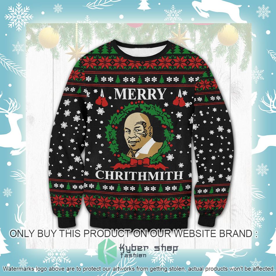 Mike Tyson Merry Chrithmith Ugly Christmas Sweater 3 mike tyson merry chrithmith ugly christmas sweater 3 82390