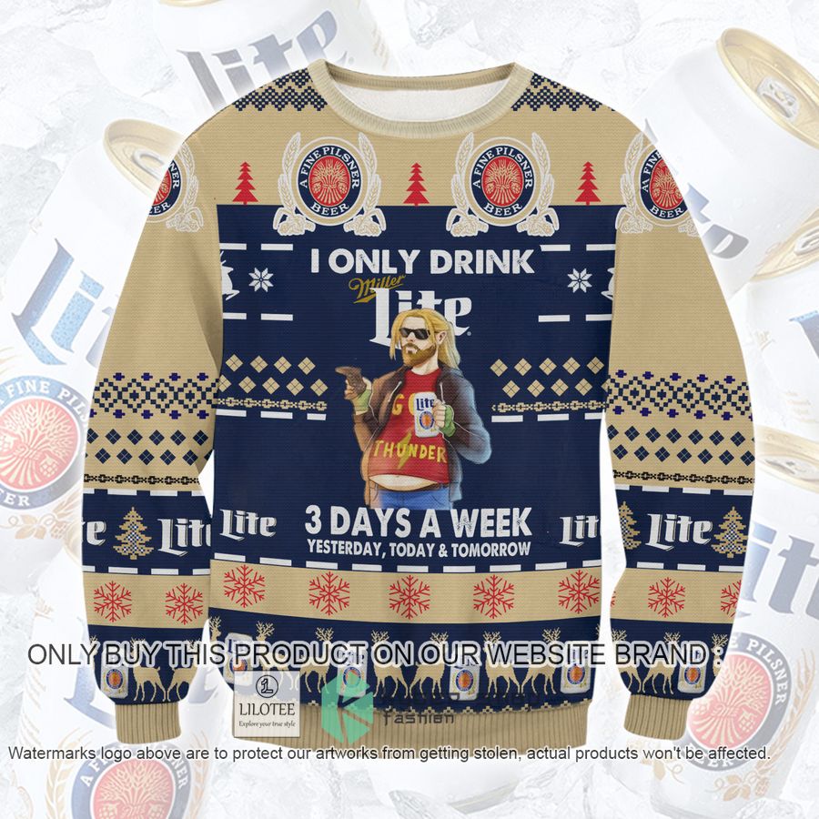 miller lite meme christmas sweater sweatshirt 1 54754