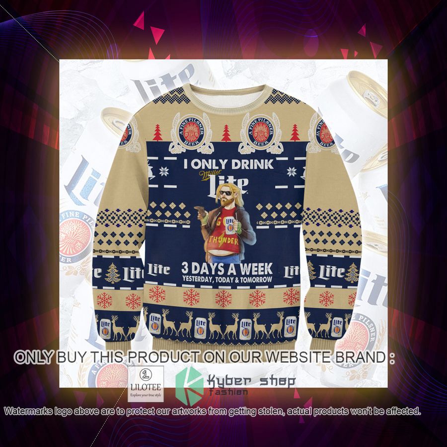 Miller Lite Meme Christmas Sweater, Sweatshirt 3 miller lite meme christmas sweater sweatshirt 3 17235