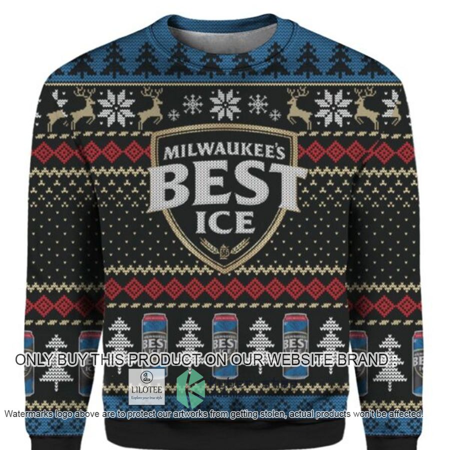 milwaukees best ice christmas sweater sweatshirt 1 42502