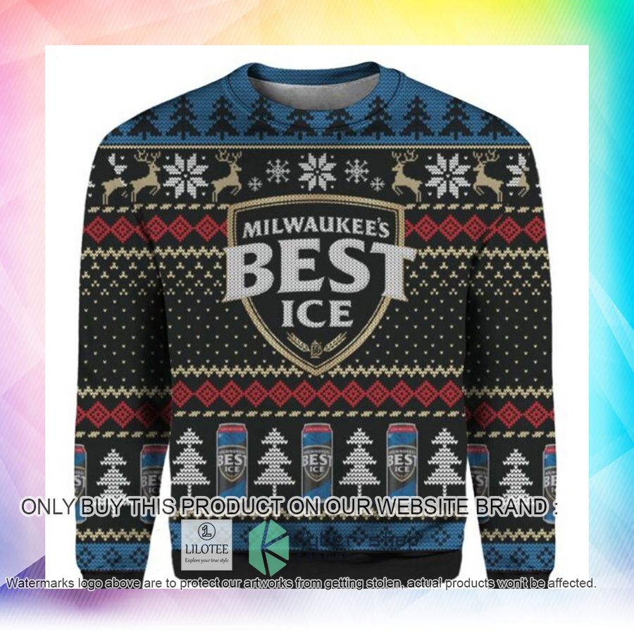 milwaukees best ice christmas sweater sweatshirt 2 48164