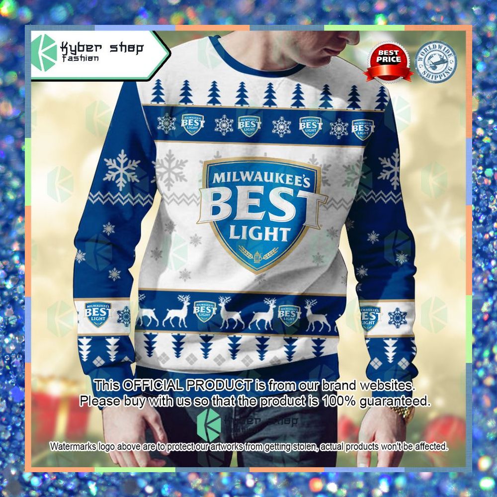 Milwaukee's Best Ice Custom Name ugly Sweater 7 Milwaukee's Best Ice Custom Name ugly Sweater word3