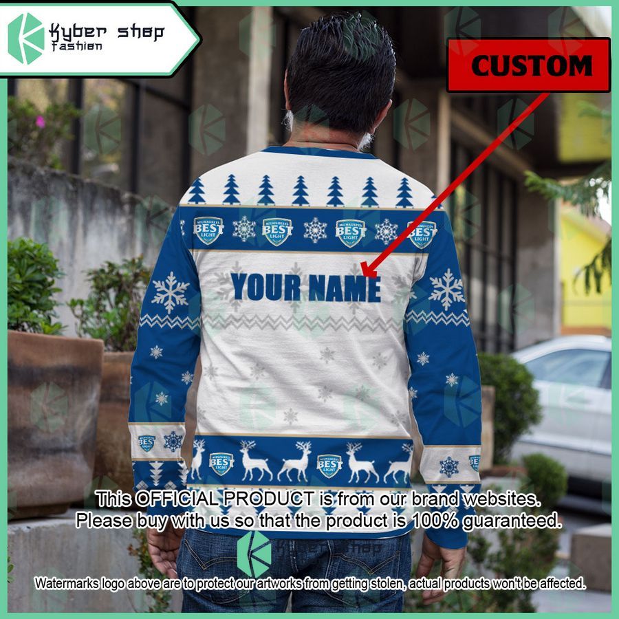 Milwaukee's Best Ice Custom Name ugly Sweater 3 Milwaukee's Best Ice Custom Name ugly Sweater word3