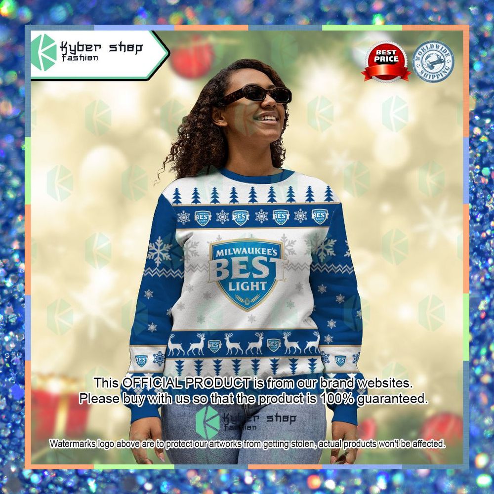 Milwaukee's Best Ice Custom Name ugly Sweater 9 Milwaukee's Best Ice Custom Name ugly Sweater word3