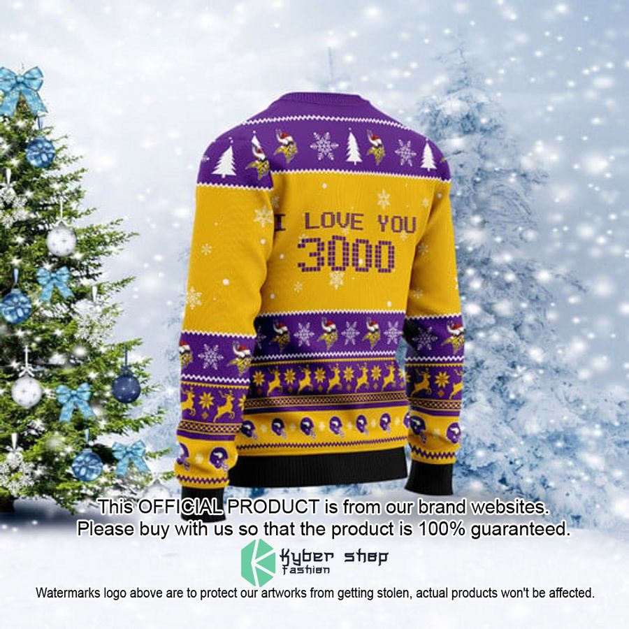 Minnesota Vikings Harrison Phillips I Love You 300 Christmas Sweater 3 Minnesota Vikings Harrison Phillips I Love You 300 Christmas Sweater word2